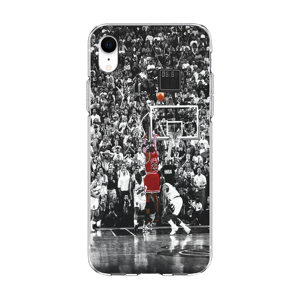 Michael Jordan Jump Shot iPhone XR Case-Phone Case-Clear Soft Case-Altracase