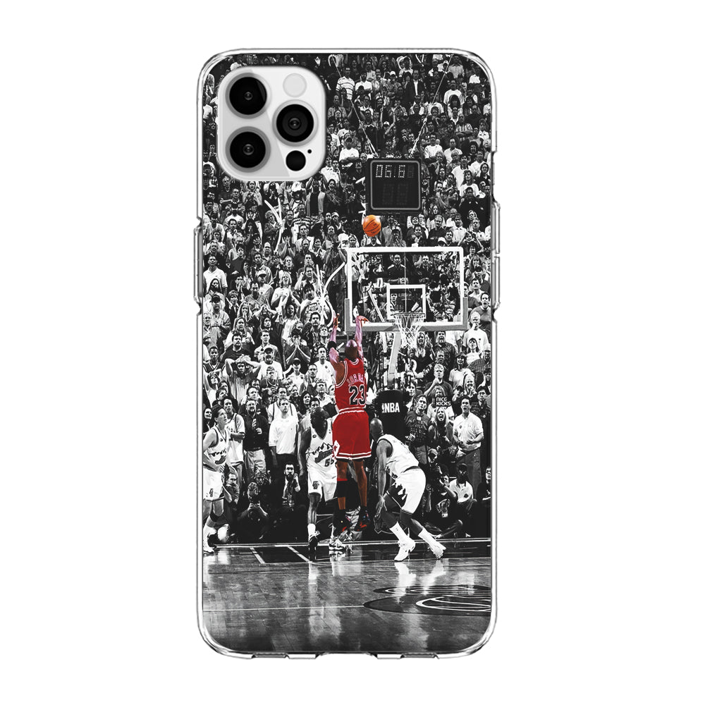 Michael Jordan Jump Shot iPhone 15 Pro Max Case-Phone Case-Clear Soft Case-Altracase