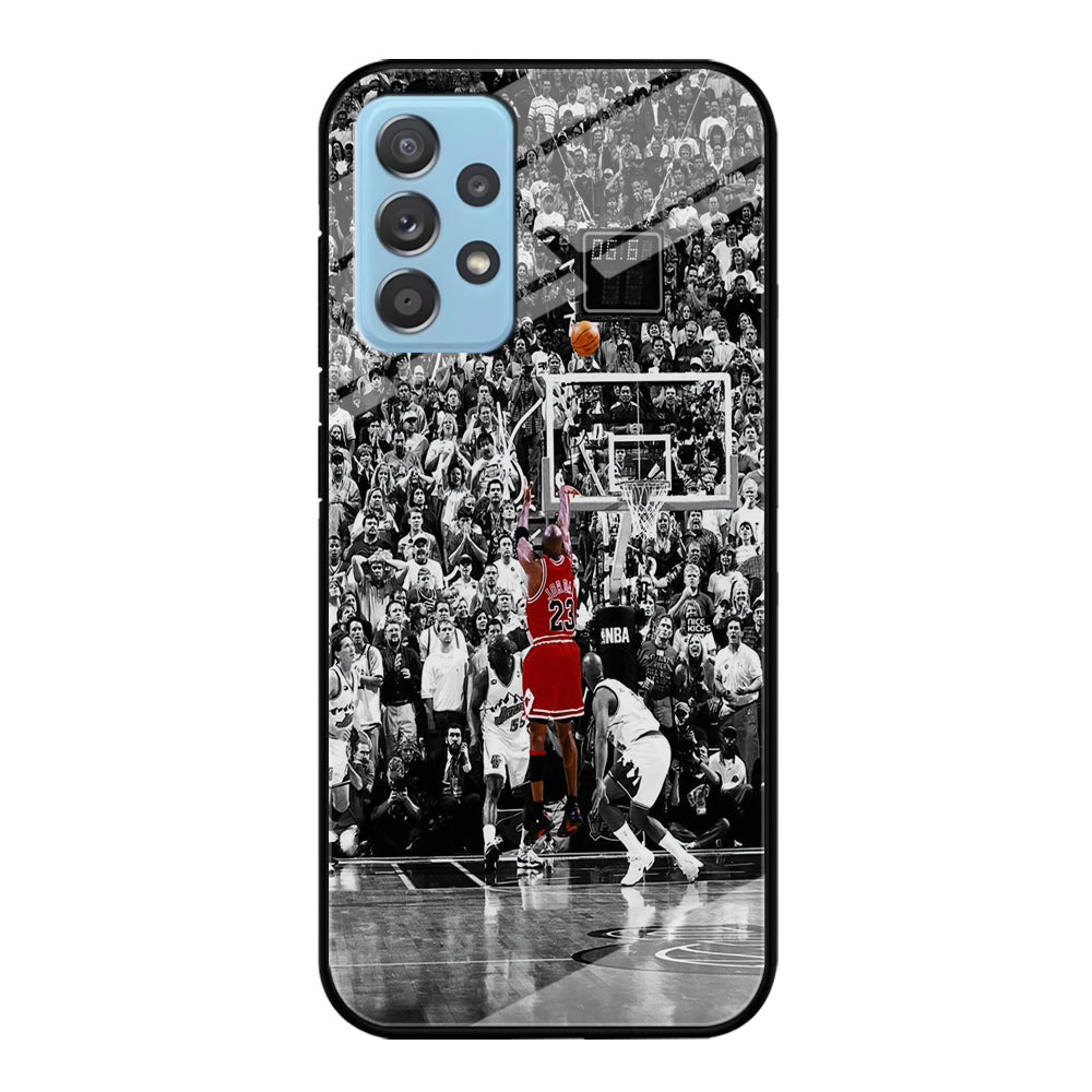 Michael Jordan Jump Shot Samsung Galaxy A72 Case-Phone Case-Tempered Glass Case-Altracase