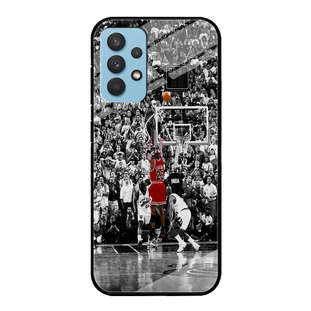 Michael Jordan Jump Shot Samsung Galaxy A32 Case-Phone Case-Tempered Glass Case-Altracase