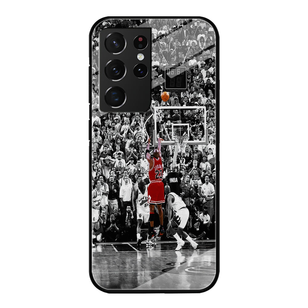 Michael Jordan Jump Shot Samsung Galaxy S21 Ultra Case-Phone Case-Tempered Glass Case-Altracase