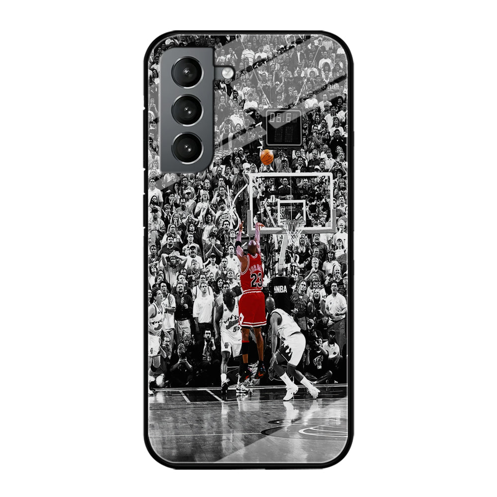 Michael Jordan Jump Shot Samsung Galaxy S24 Plus Case-Phone Case-Tempered Glass Case-Altracase