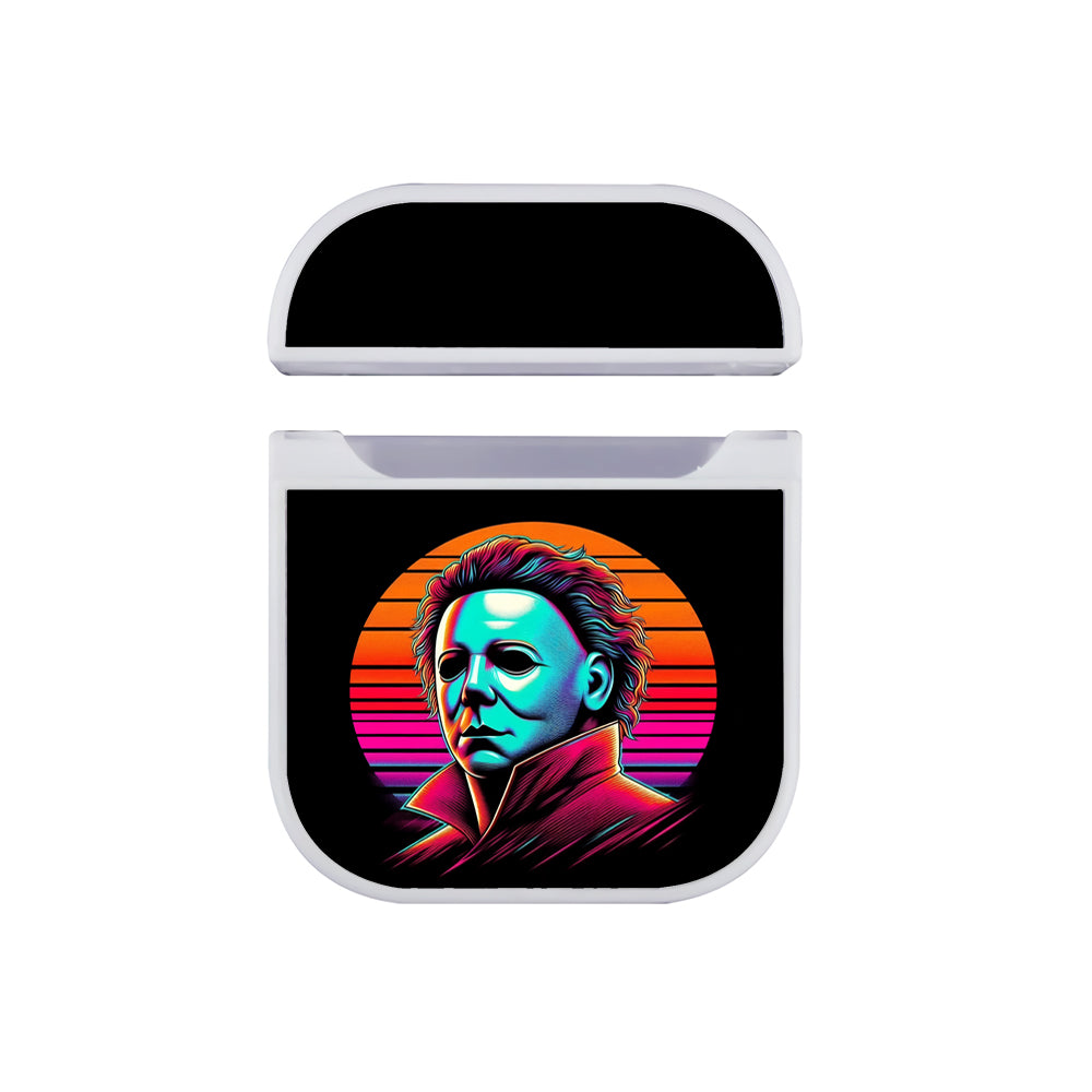 Michael Myers Face Colorful Apple AirPods Case-AirPod Case-White-Altracase