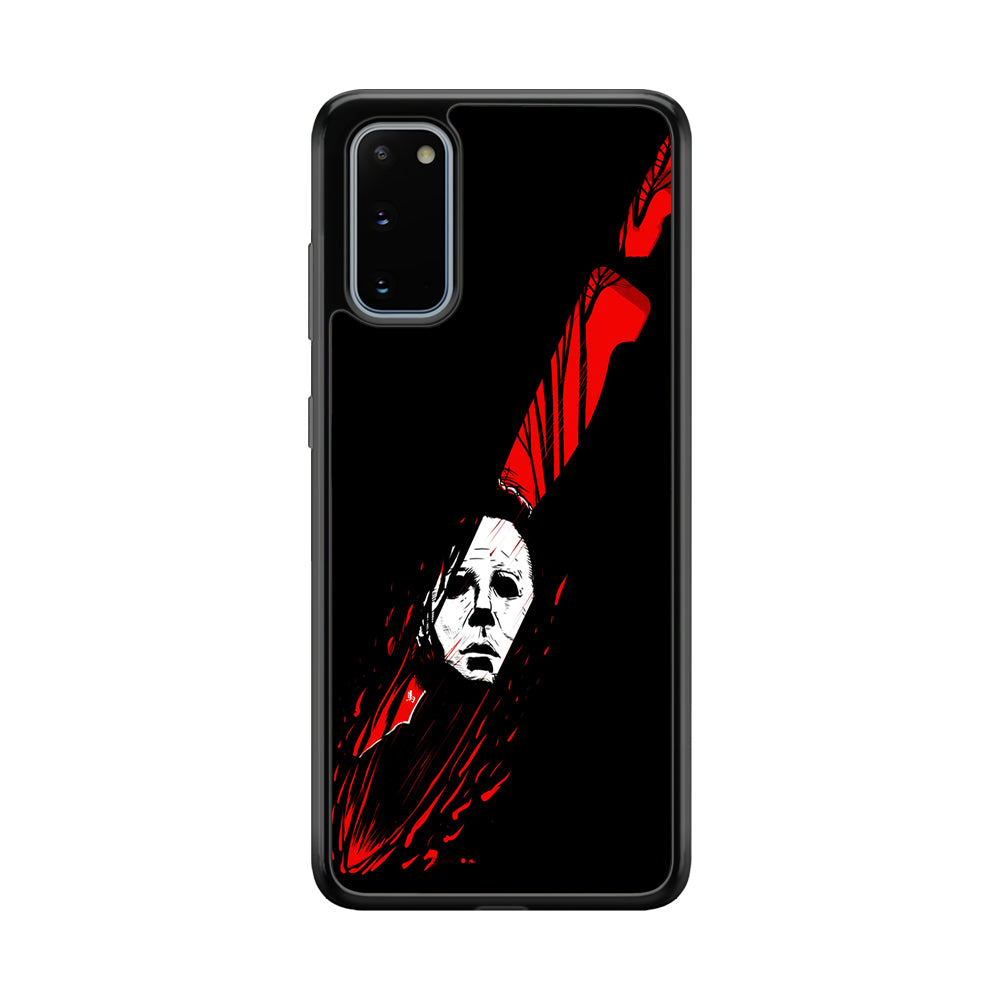 Michael Myers Knife Blood Samsung Galaxy S20 Case-Phone Case-Rubber Black (2D Case)-Altracase
