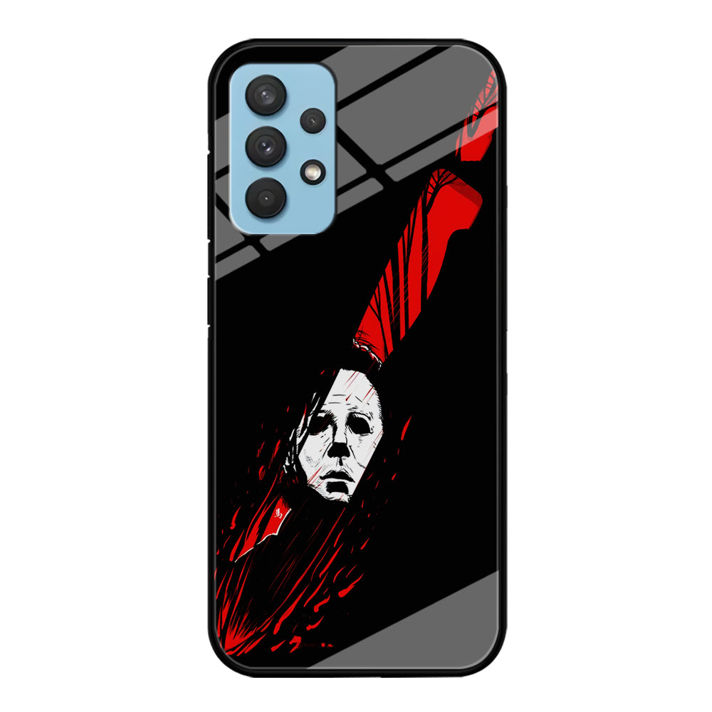 Michael Myers Knife Blood Samsung Galaxy A32 Case-Phone Case-Tempered Glass Case-Altracase
