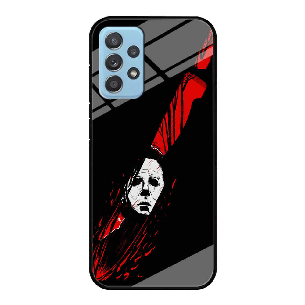 Michael Myers Knife Blood Samsung Galaxy A72 Case-Phone Case-Tempered Glass Case-Altracase