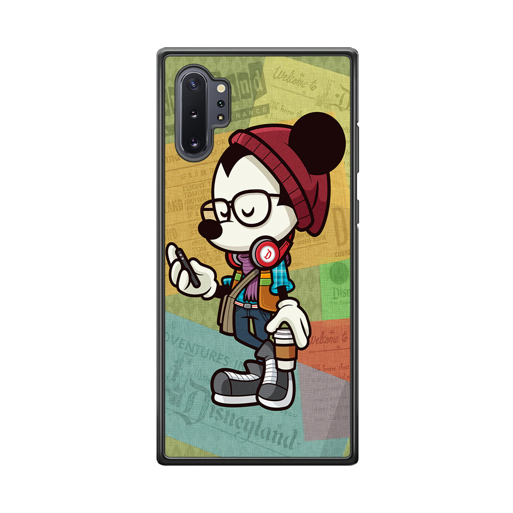 Mickey Mouse Hipster Style Samsung Galaxy Note 10 Plus Case-Phone Case-Tempered Glass Case-Altracase