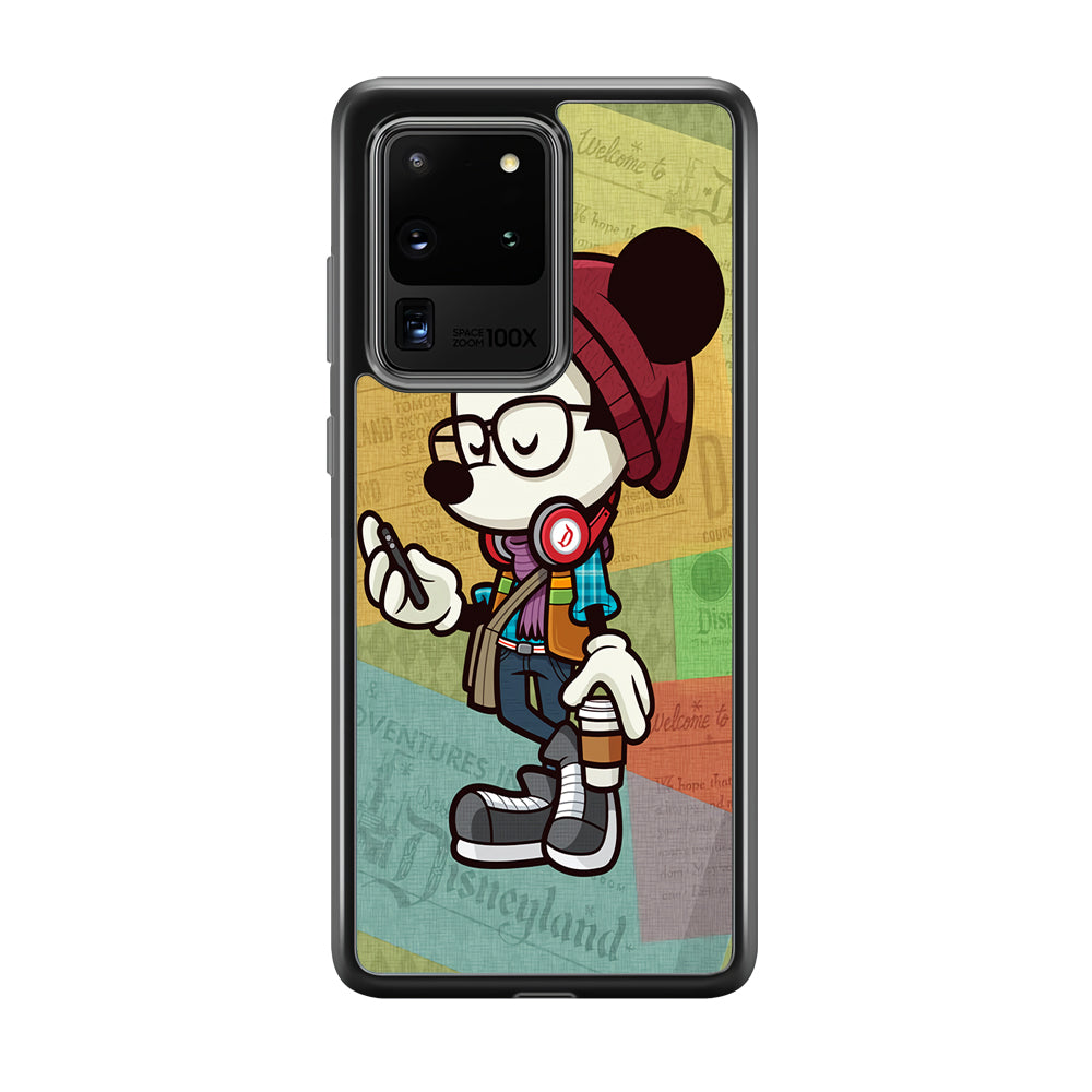 Mickey Mouse Hipster Style Samsung Galaxy S20 Ultra Case-Phone Case-Tempered Glass Case-Altracase