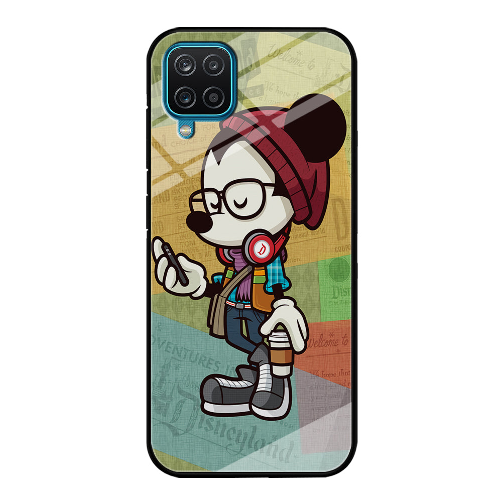 Mickey Mouse Hipster Style Samsung Galaxy A12 Case-Phone Case-Tempered Glass Case-Altracase