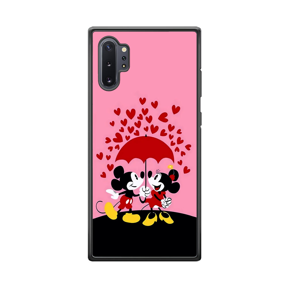 Mickey and Minnie Mouse Samsung Galaxy Note 10 Plus Case-Phone Case-Rubber Black (2D Case)-Altracase