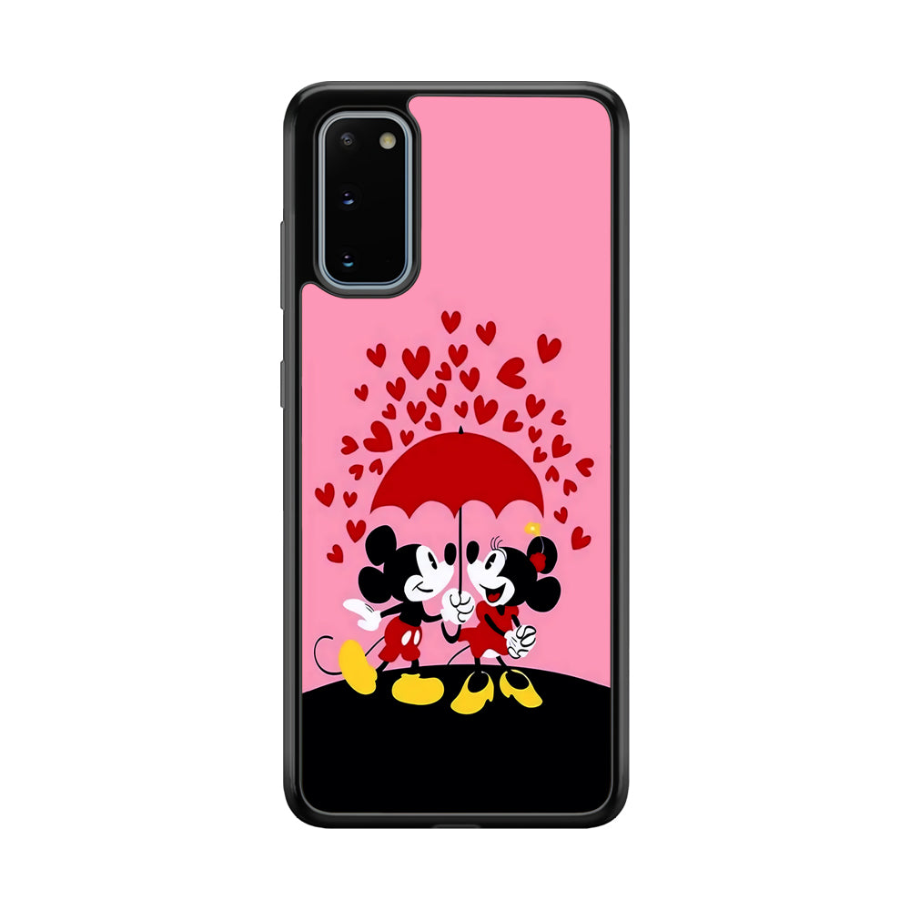 Mickey and Minnie Mouse Samsung Galaxy S20 Case-Phone Case-Rubber Black (2D Case)-Altracase