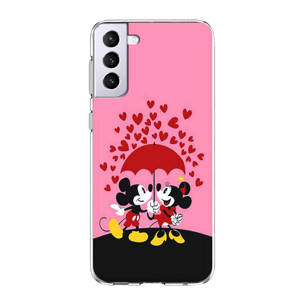 Mickey and Minnie Mouse Samsung Galaxy S23 Plus Case-Phone Case-Clear Soft Case-Altracase