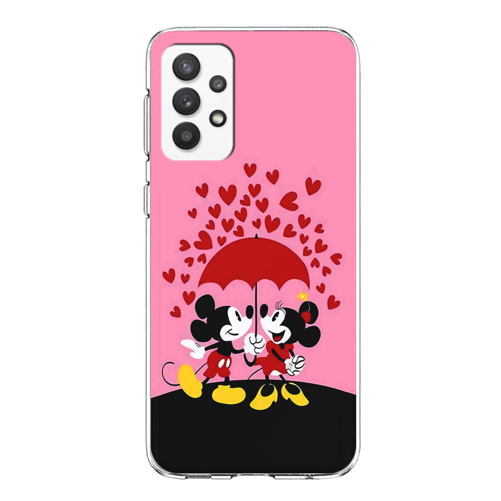 Mickey and Minnie Mouse Samsung Galaxy A32 Case-Phone Case-Clear Soft Case-Altracase