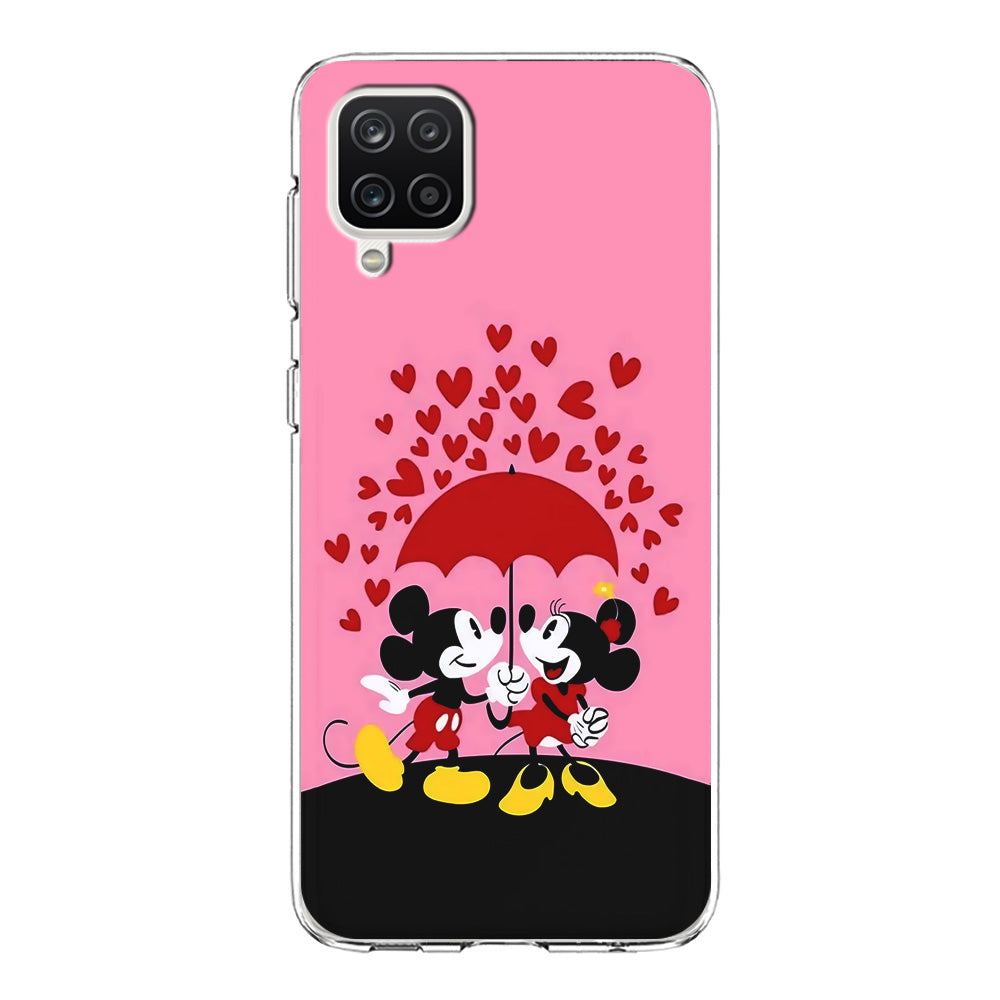 Mickey and Minnie Mouse Samsung Galaxy A12 Case-Phone Case-Clear Soft Case-Altracase