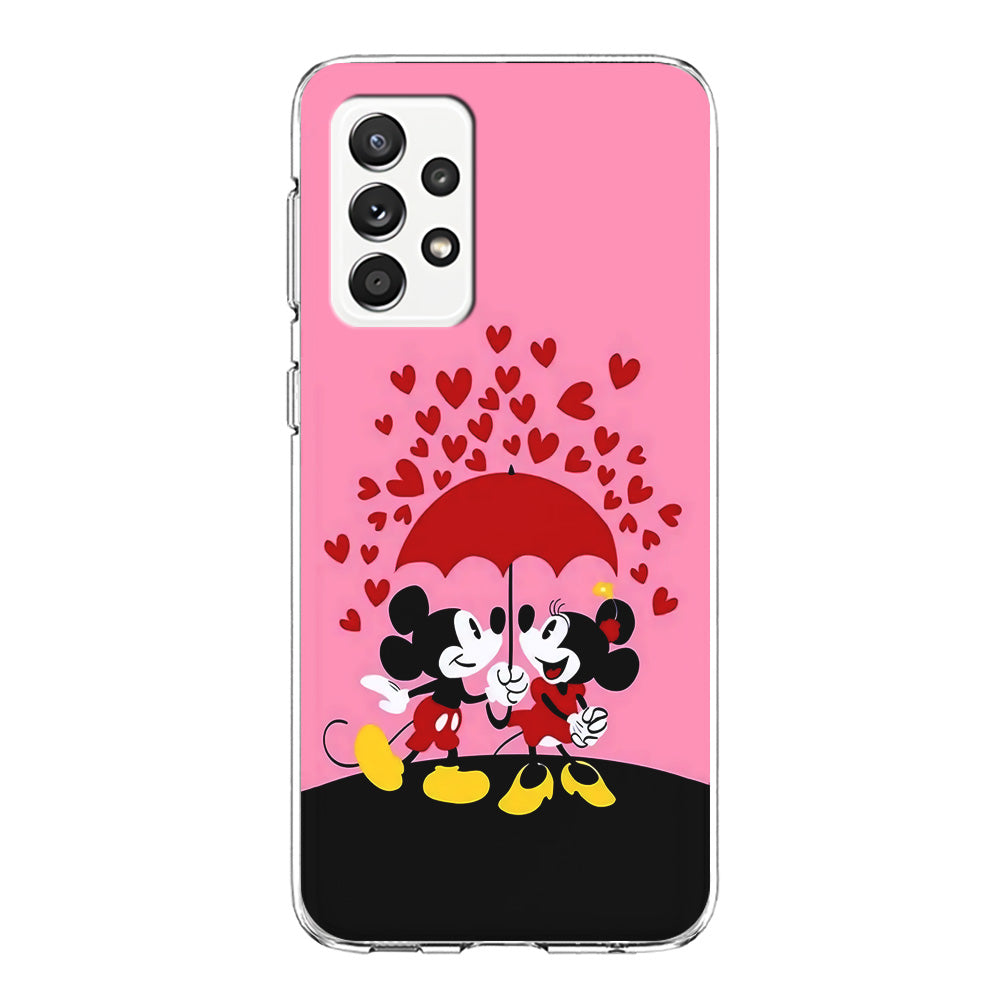 Mickey and Minnie Mouse Samsung Galaxy A52 Case-Phone Case-Clear Soft Case-Altracase