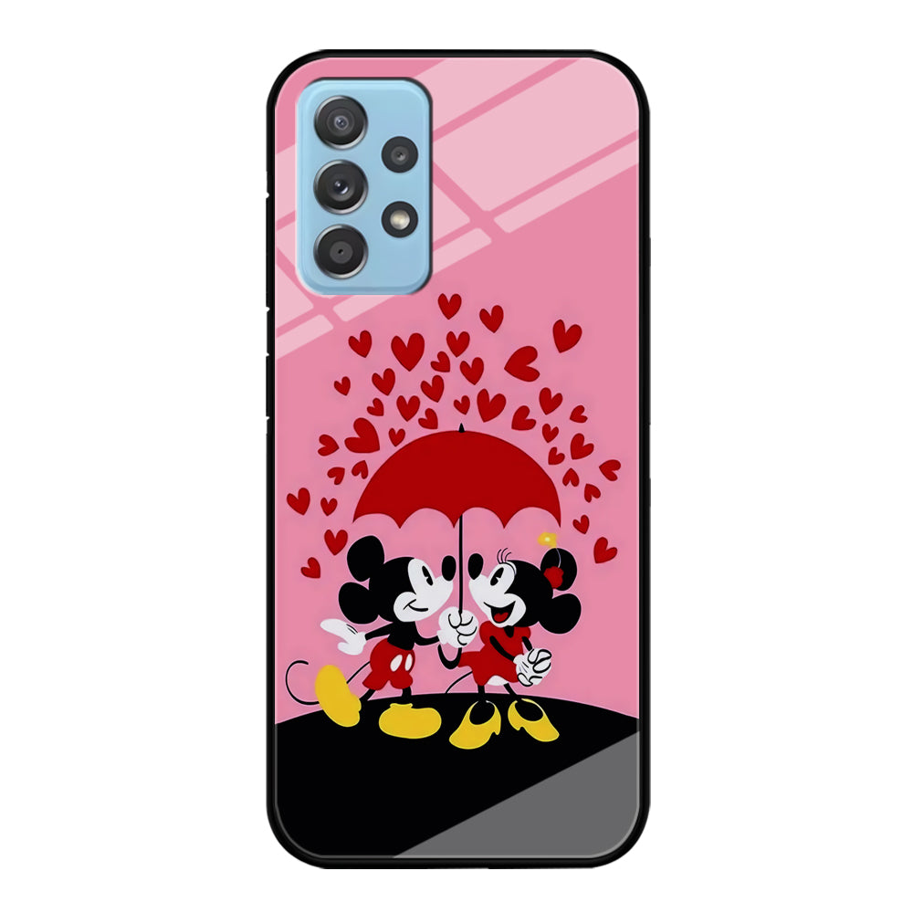 Mickey and Minnie Mouse Samsung Galaxy A52 Case-Phone Case-Tempered Glass Case-Altracase