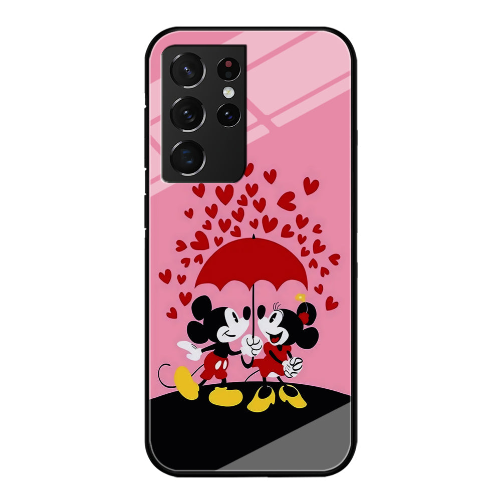 Mickey and Minnie Mouse Samsung Galaxy S22 Ultra Case-Phone Case-Tempered Glass Case-Altracase