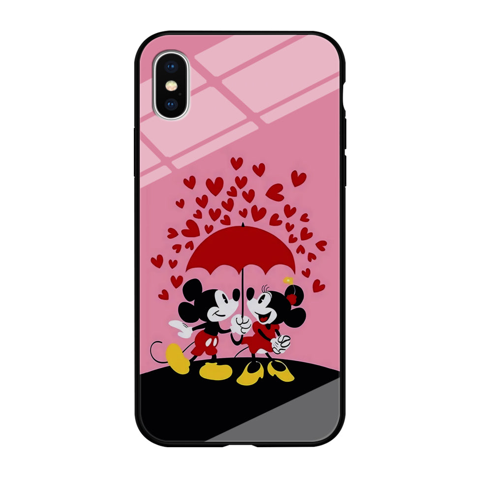 Mickey and Minnie Mouse iPhone Xs Case-Phone Case-Tempered Glass Case-Altracase