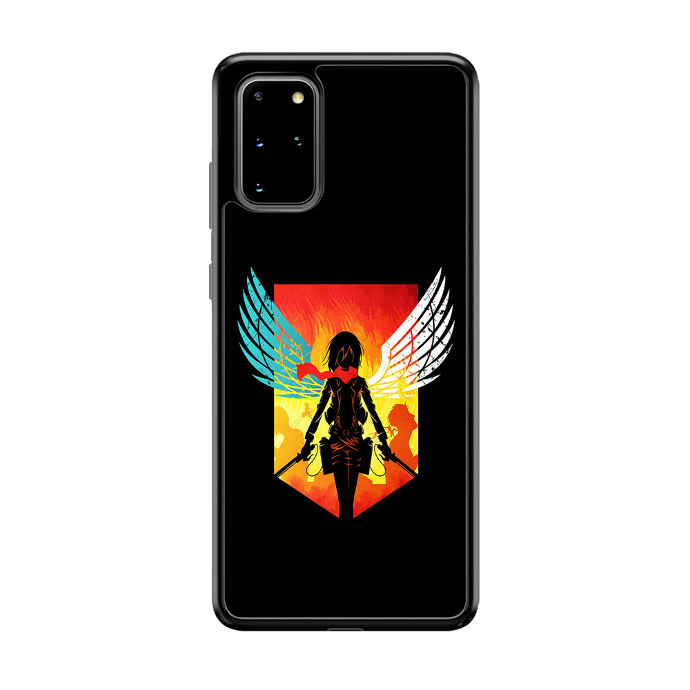 Mikasa Ackerman Art Samsung Galaxy S20 Plus Case-Phone Case-Tempered Glass Case-Altracase