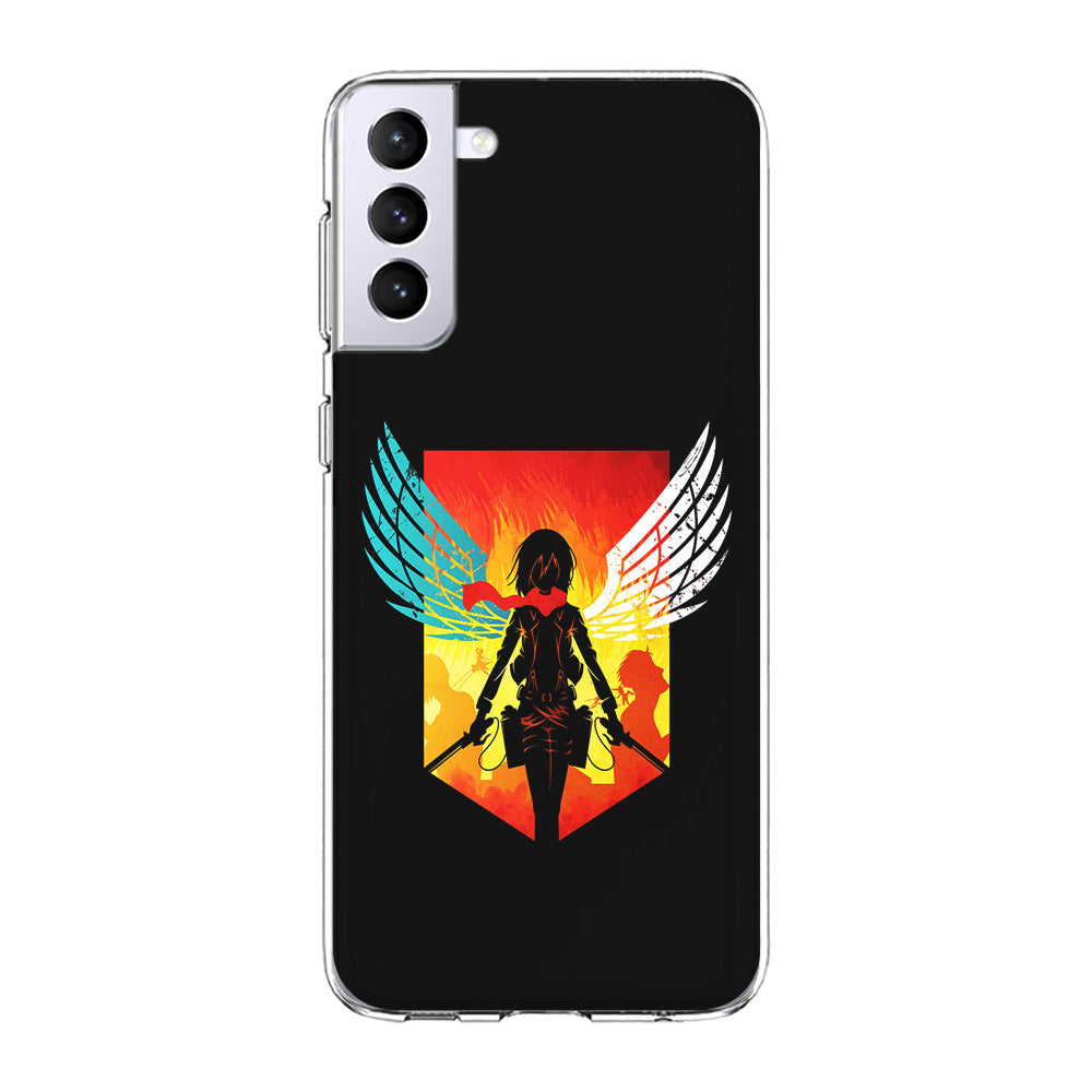 Mikasa Ackerman Art Samsung Galaxy S24 Case-Phone Case-Clear Soft Case-Altracase