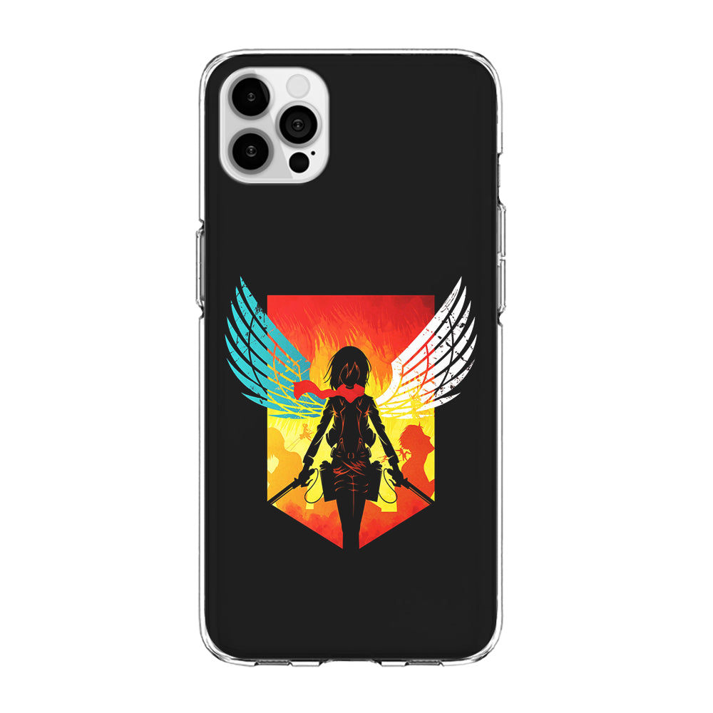 Mikasa Ackerman Art iPhone 15 Pro Max Case-Phone Case-Clear Soft Case-Altracase