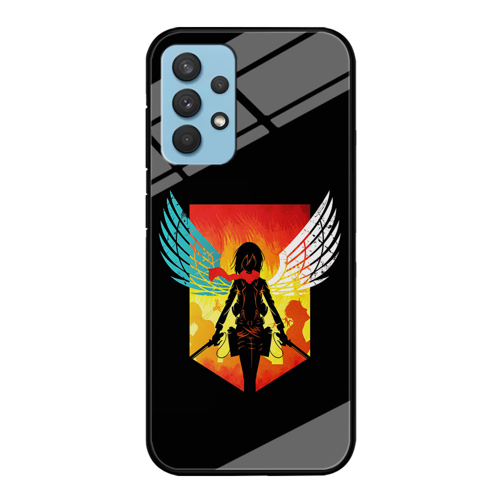 Mikasa Ackerman Art Samsung Galaxy A32 Case-Phone Case-Tempered Glass Case-Altracase