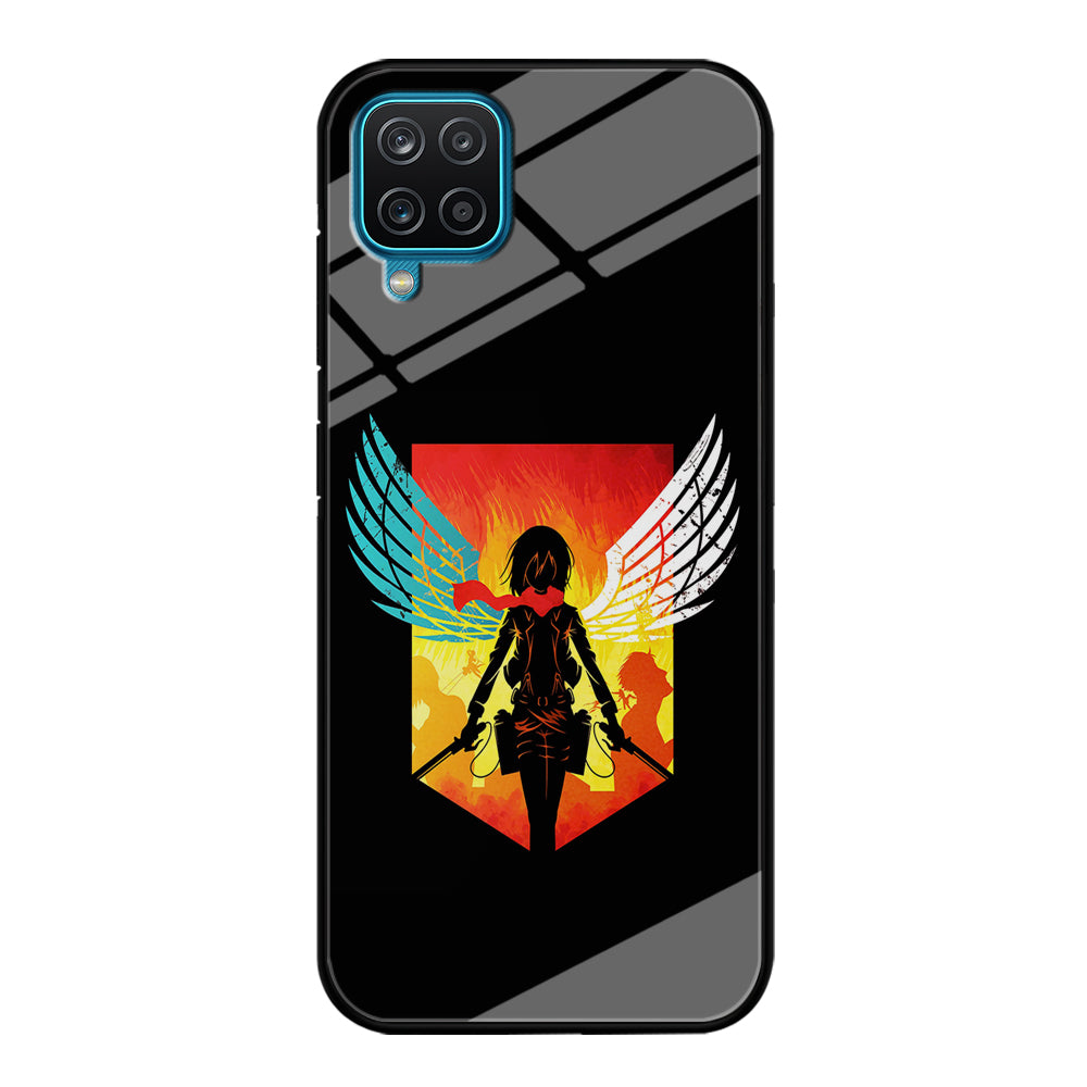 Mikasa Ackerman Art Samsung Galaxy A12 Case-Phone Case-Tempered Glass Case-Altracase