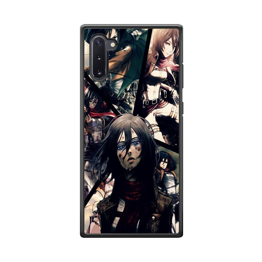 Mikasa Ackerman Collage Samsung Galaxy Note 10 Case-Phone Case-Tempered Glass Case-Altracase