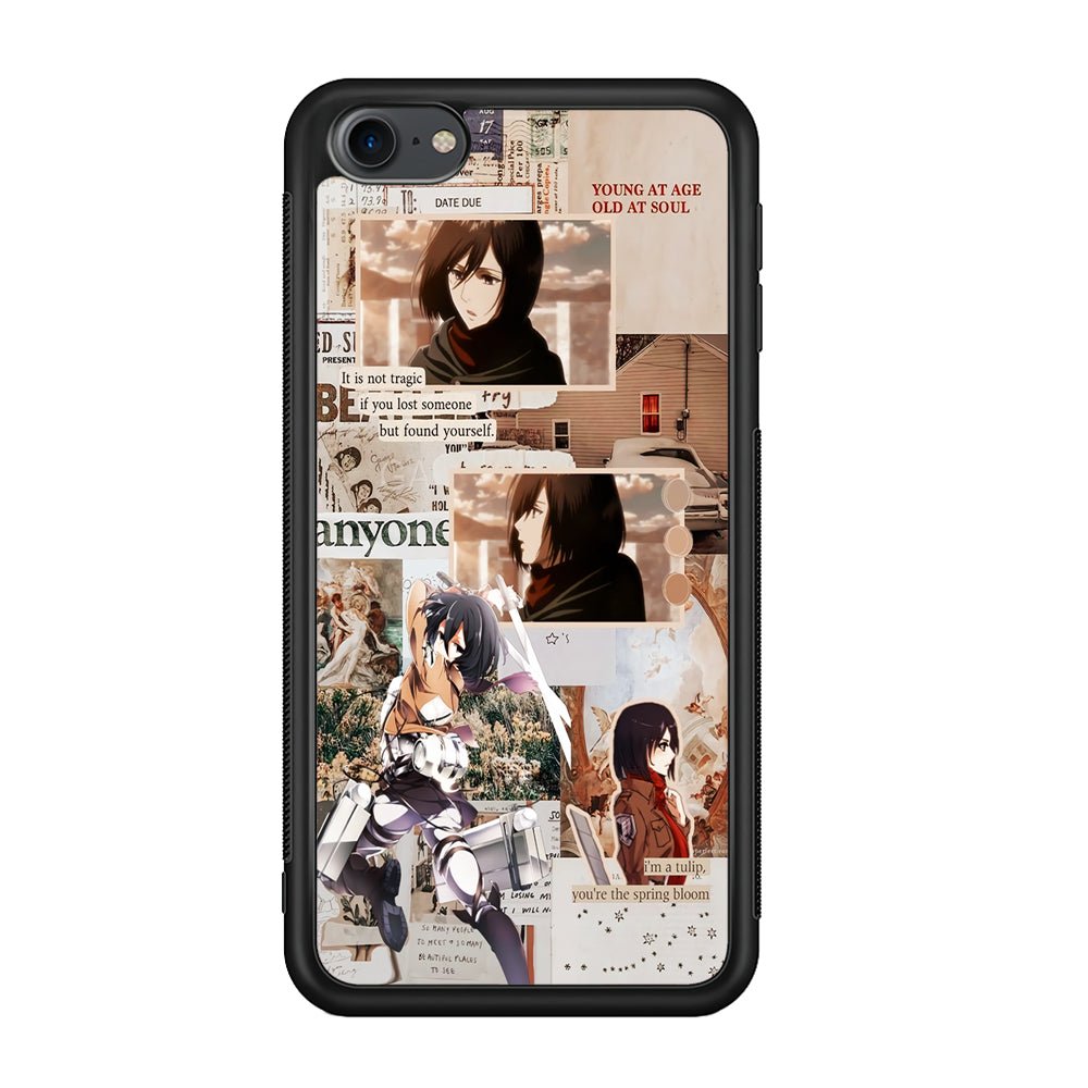 ikasa Attack On Titan Aesthetic iPod Touch 6 Case-Phone Case-Rubber White (2D Case)-Altracase