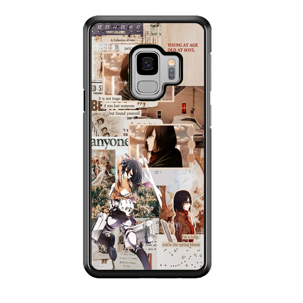 Mikasa Attack On Titan Aesthetic Samsung Galaxy S9 Case-Phone Case-Tempered Glass Case-Altracase