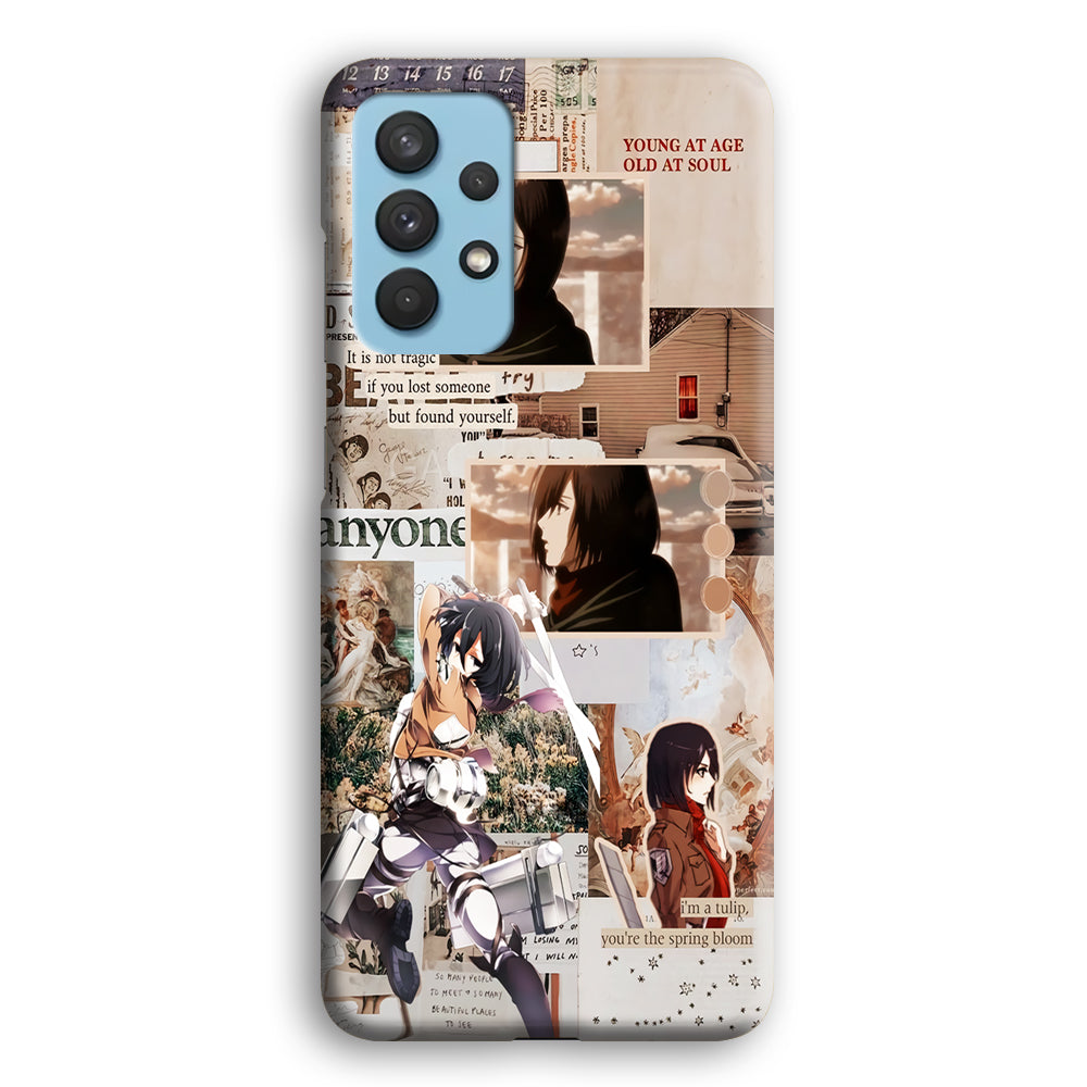 Mikasa Attack On Titan Aesthetic Samsung Galaxy A32 Case-Phone Case-3D Case-Altracase