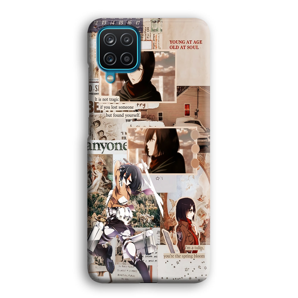 Mikasa Attack On Titan Aesthetic Samsung Galaxy A12 Case-Phone Case-3D Case-Altracase