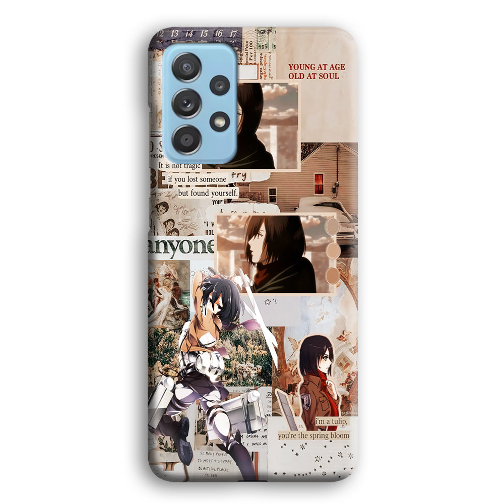 Mikasa Attack On Titan Aesthetic Samsung Galaxy A72 Case-Phone Case-3D Case-Altracase
