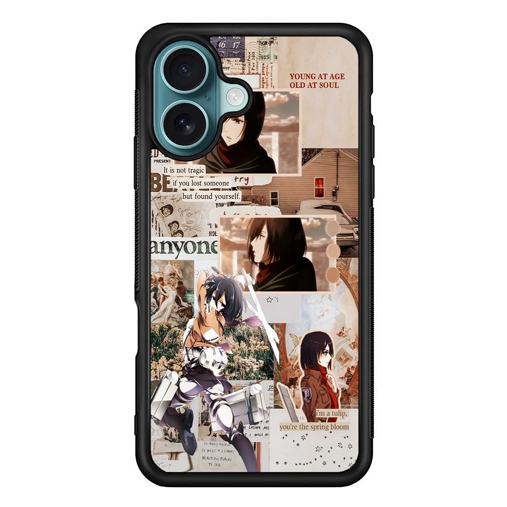 Mikasa Attack On Titan Aesthetic iPhone 16 Case - Altracase