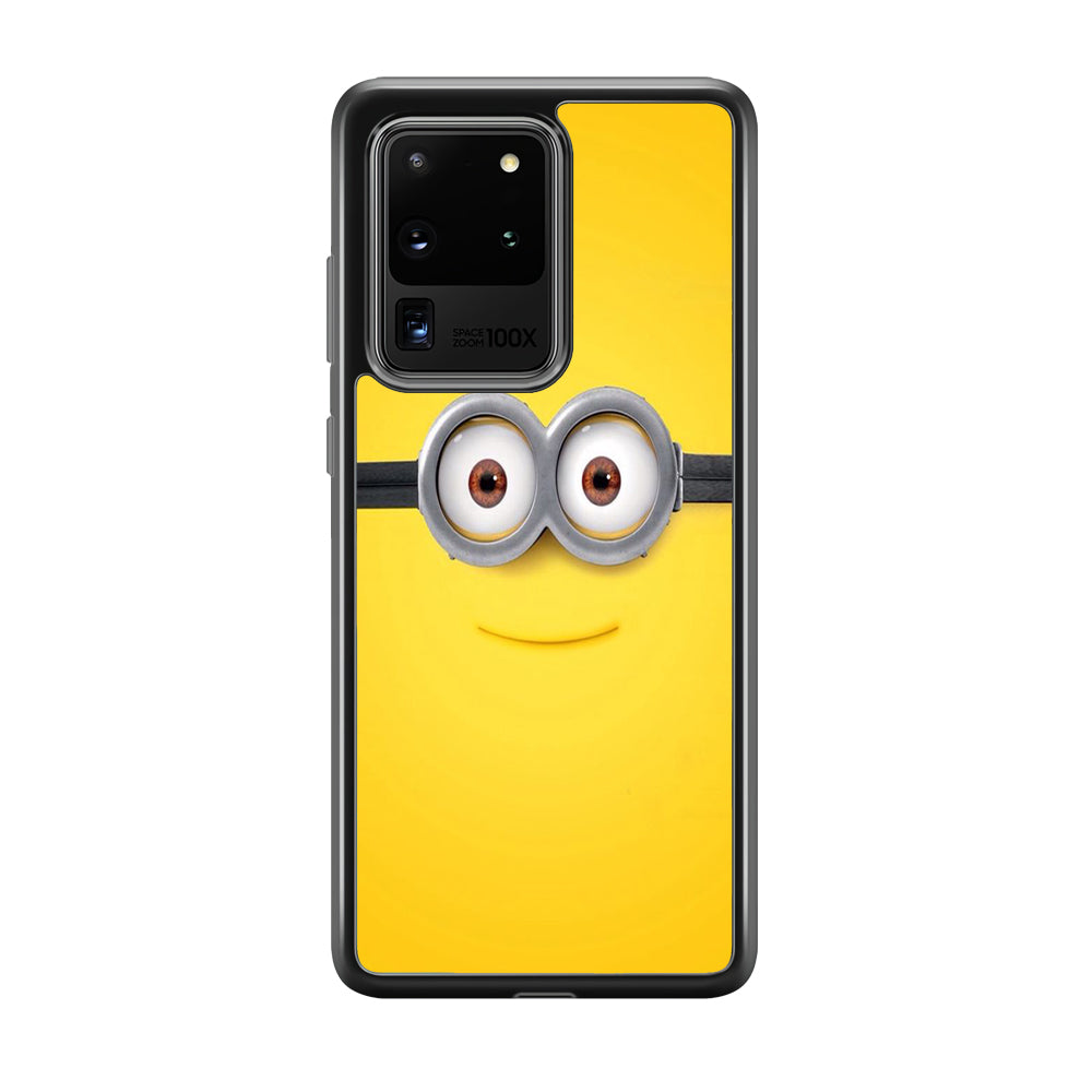 Minion Smiley Face Samsung Galaxy S20 Ultra Case-Phone Case-Tempered Glass Case-Altracase