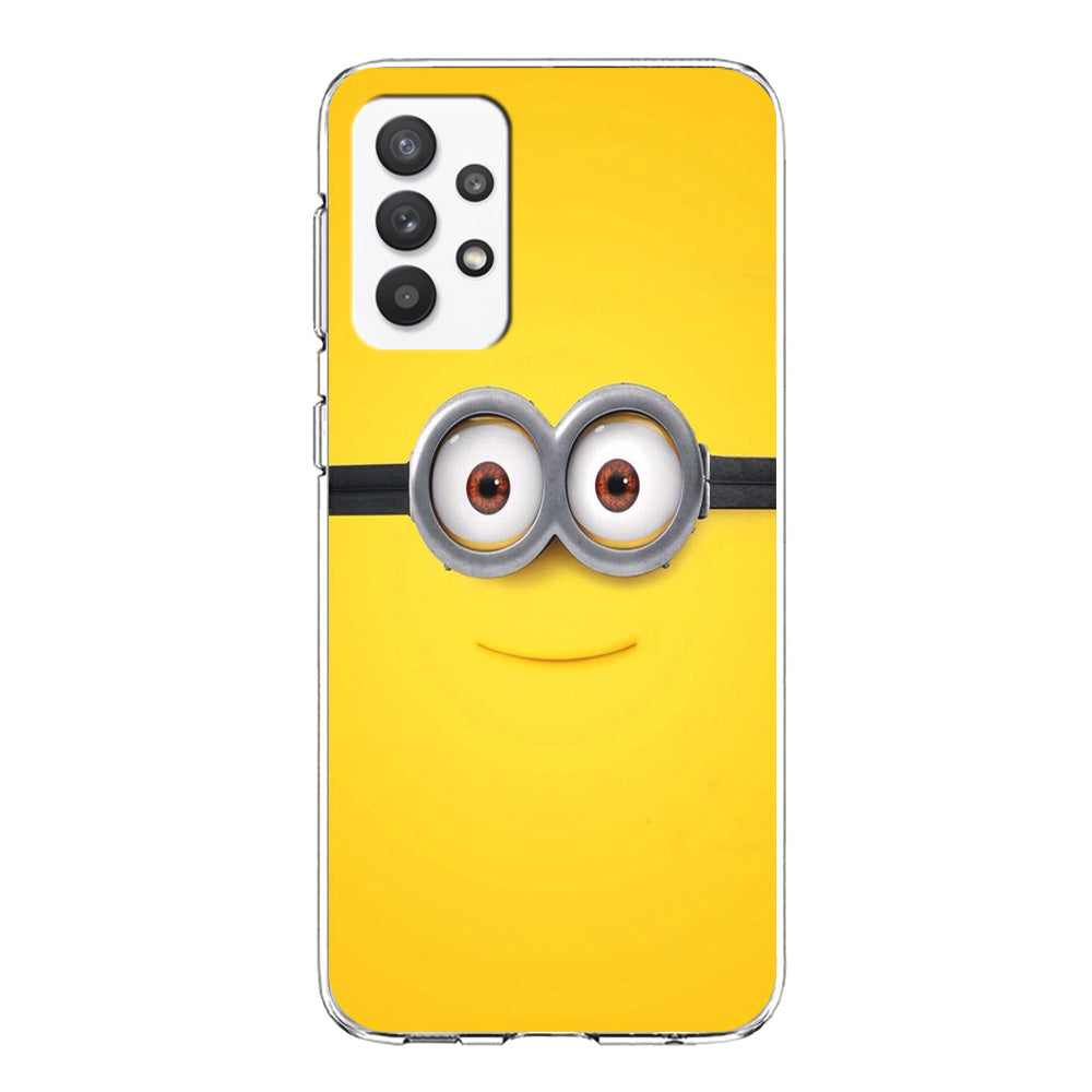 Minion Smiley Face Samsung Galaxy A32 Case-Phone Case-Clear Soft Case-Altracase