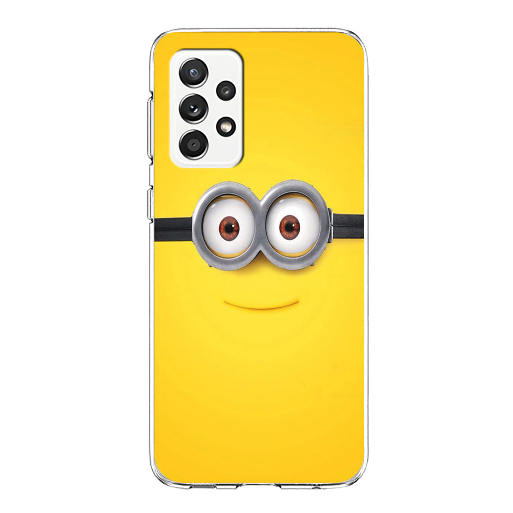 Minion Smiley Face Samsung Galaxy A72 Case-Phone Case-Clear Soft Case-Altracase