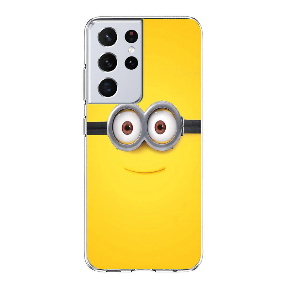 Minion Smiley Face Samsung Galaxy S21 Ultra Case-Phone Case-Clear Soft Case-Altracase