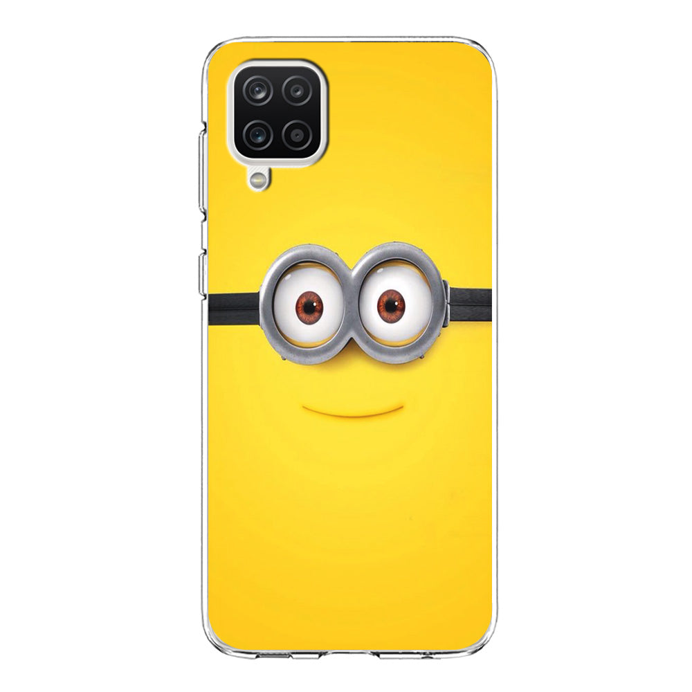 Minion Smiley Face Samsung Galaxy A12 Case-Phone Case-Clear Soft Case-Altracase