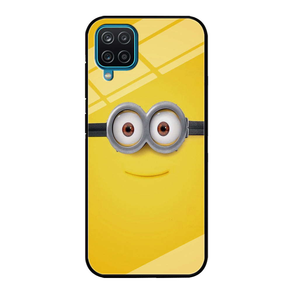Minion Smiley Face Samsung Galaxy A12 Case-Phone Case-Tempered Glass Case-Altracase