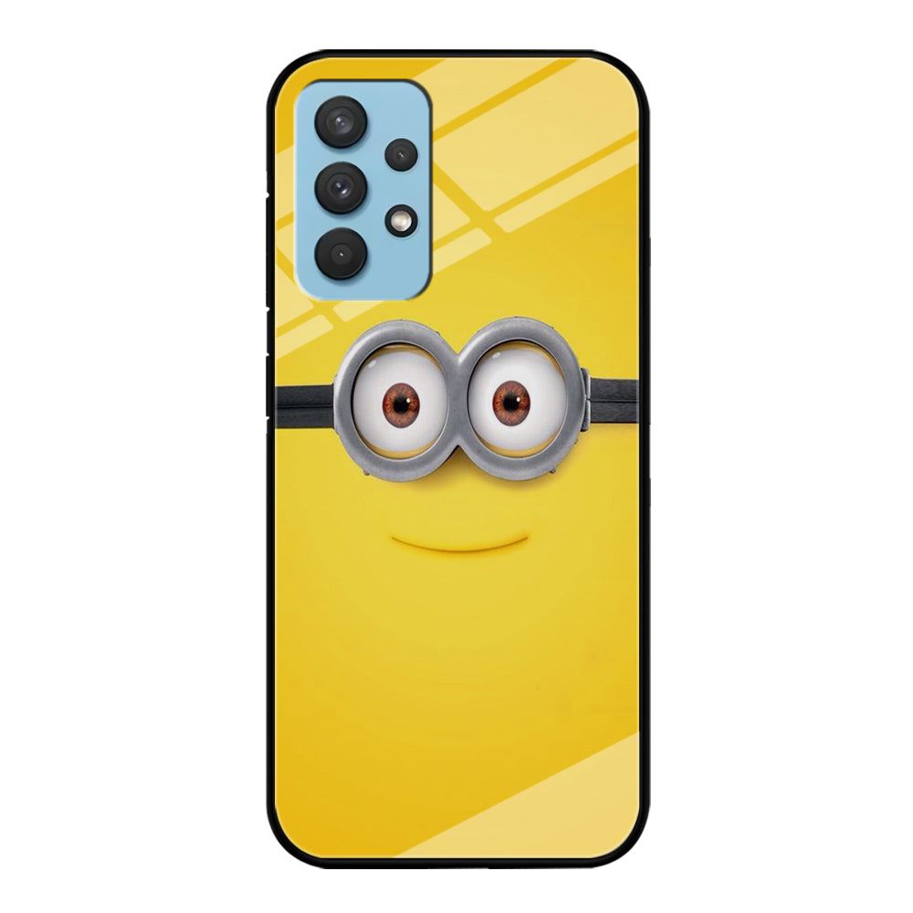 Minion Smiley Face Samsung Galaxy A32 Case-Phone Case-Tempered Glass Case-Altracase