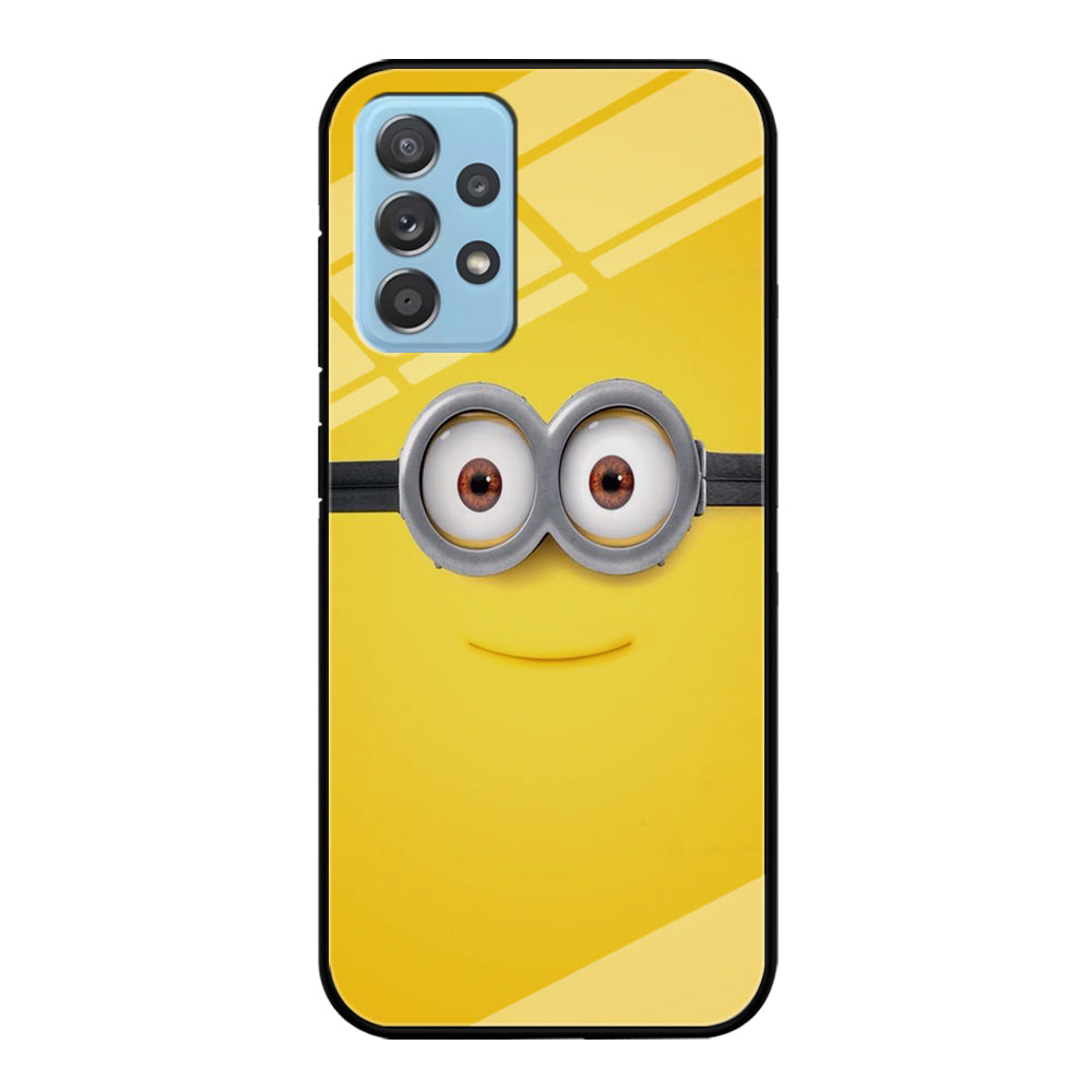 Minion Smiley Face Samsung Galaxy A72 Case-Phone Case-Tempered Glass Case-Altracase