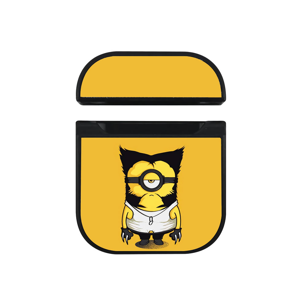 Minion X-Men Wolverine Hard Plastic Case Cover For Apple Airpods-AirPod Case-Black-Altracase