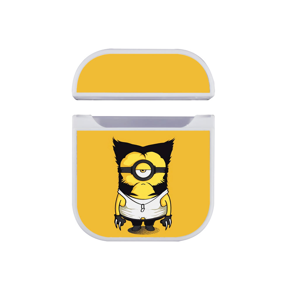 Minion X-Men Wolverine Hard Plastic Case Cover For Apple Airpods-AirPod Case-White-Altracase