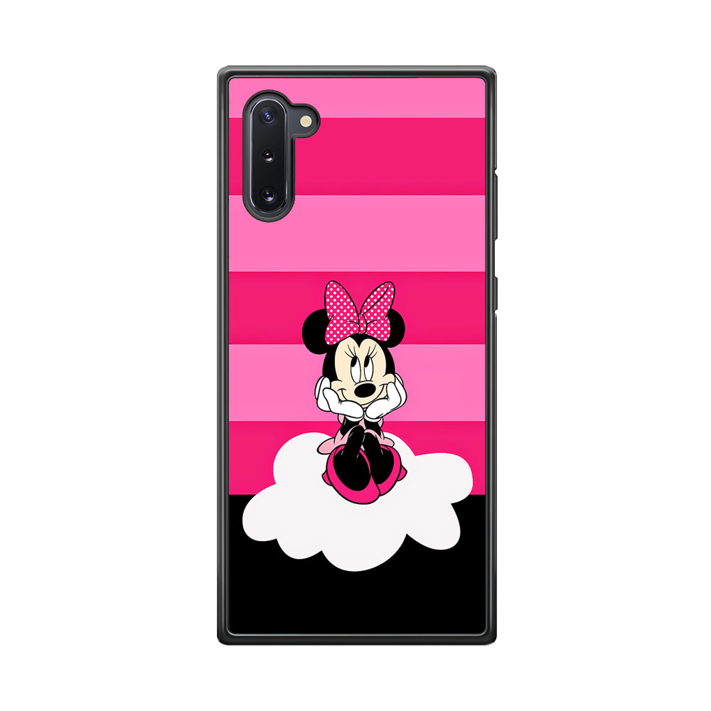Minnie Mouse Pink Stripe Samsung Galaxy Note 10 Case-Phone Case-Tempered Glass Case-Altracase