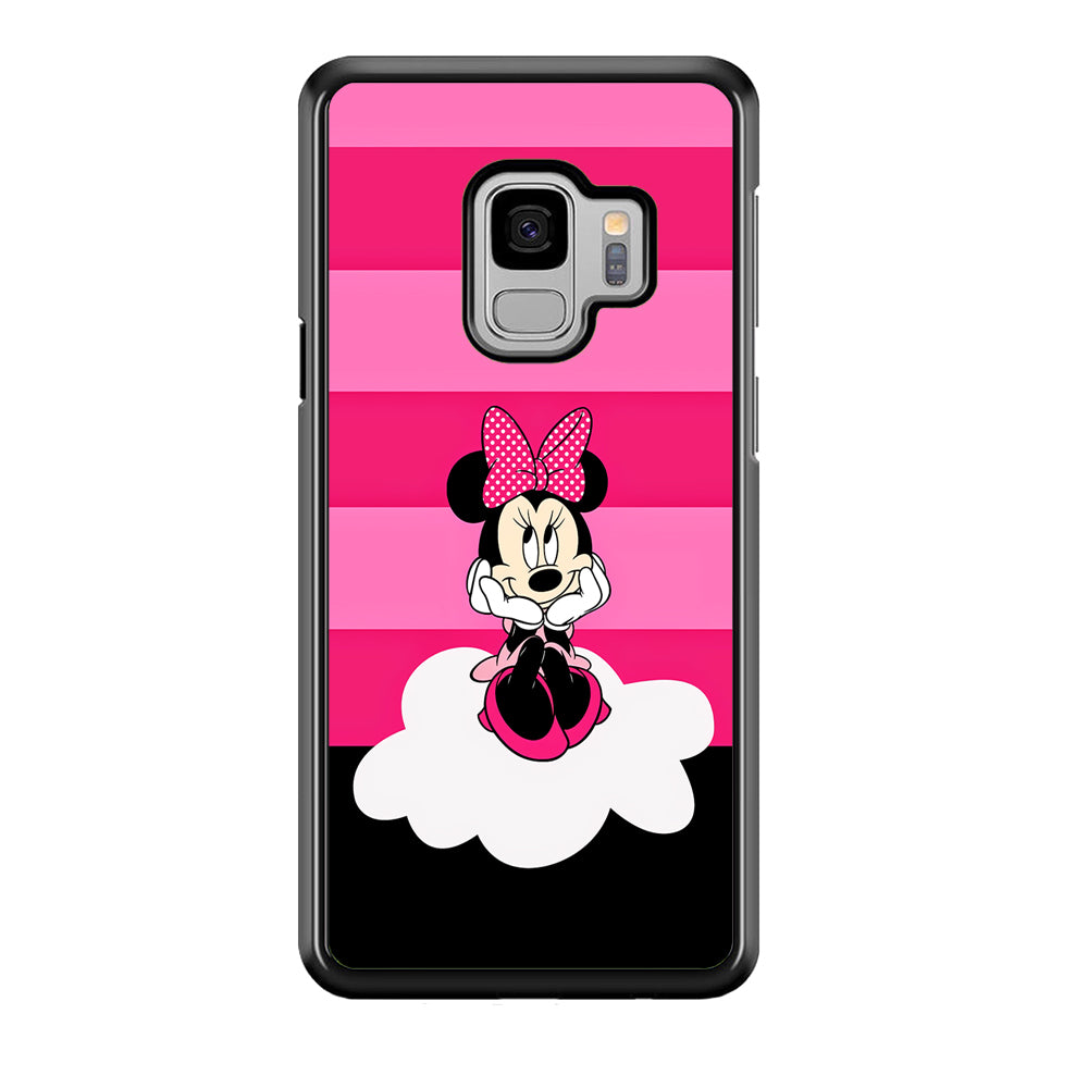 Minnie Mouse Pink Stripe Samsung Galaxy S9 Case-Phone Case-Tempered Glass Case-Altracase
