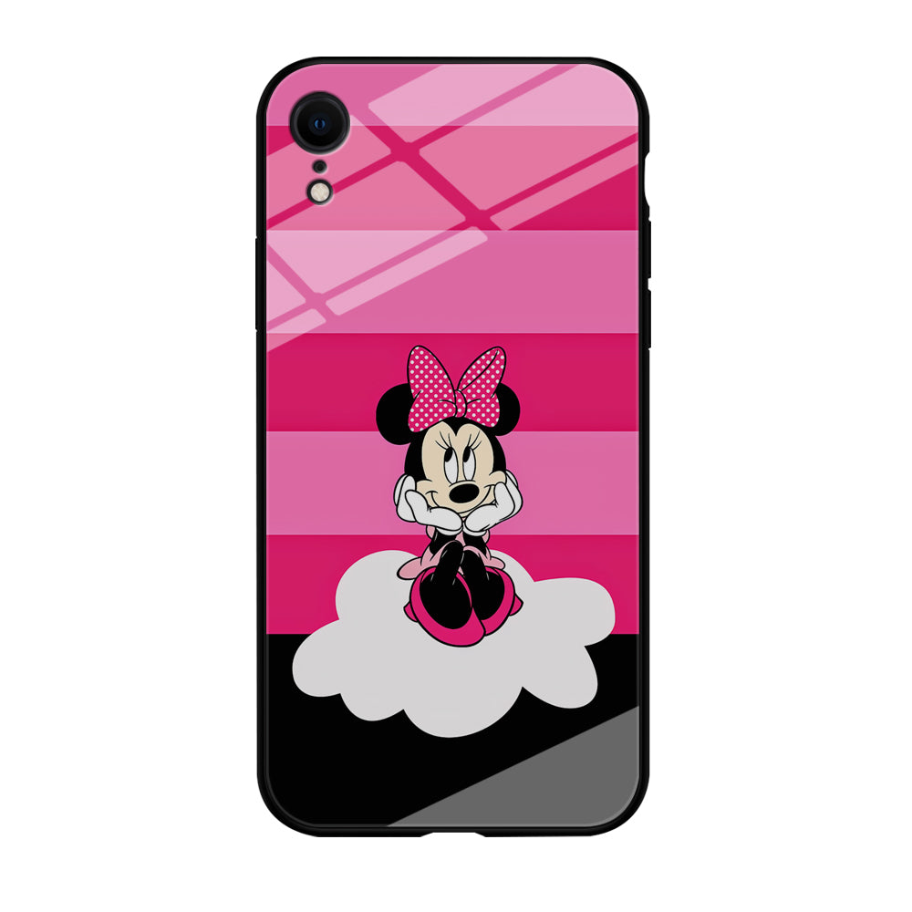 Minnie Mouse Pink Stripe iPhone XR Case-Phone Case-Tempered Glass Case-Altracase