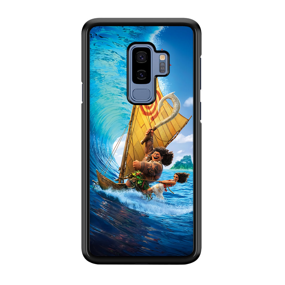 Moana Sailing on The Sea Samsung Galaxy S9 Plus Case-Phone Case-Rubber Black (2D Case)-Altracase