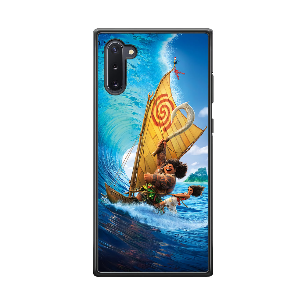 Moana Sailing on The Sea Samsung Galaxy Note 10 Case-Phone Case-Rubber Black (2D Case)-Altracase