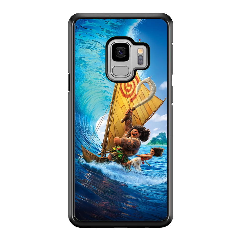 Moana Sailing on The Sea Samsung Galaxy S9 Case-Phone Case-Rubber Black (2D Case)-Altracase